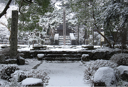 大寧寺本堂雪景色