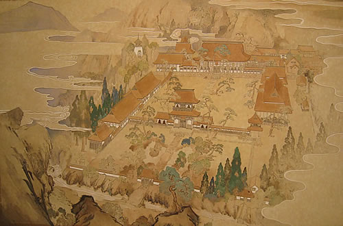 大寧寺絵図
